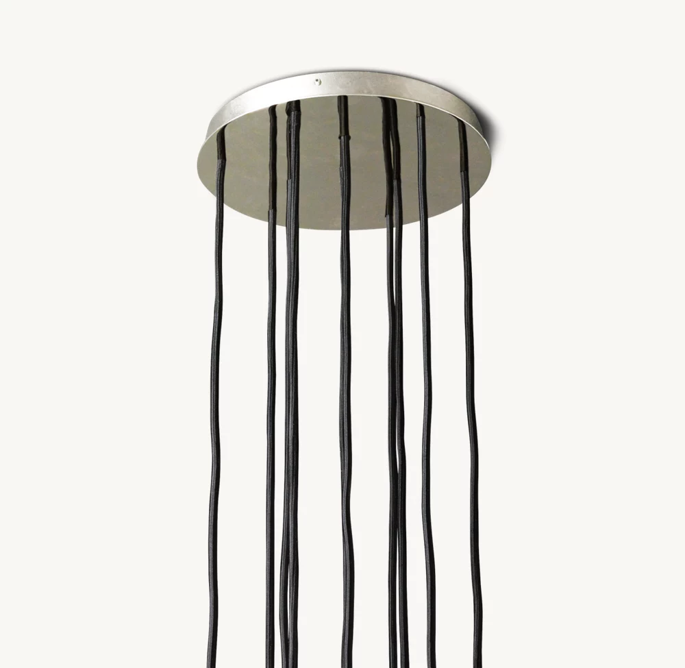 BOULE DE CRISTAL CLEAR GLASS ROUND CLUSTER CHANDELIER 14