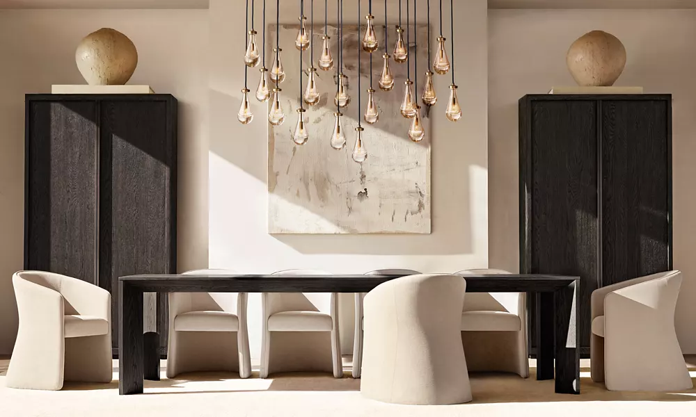 RAIN RECTANGULAR CHANDELIER 72