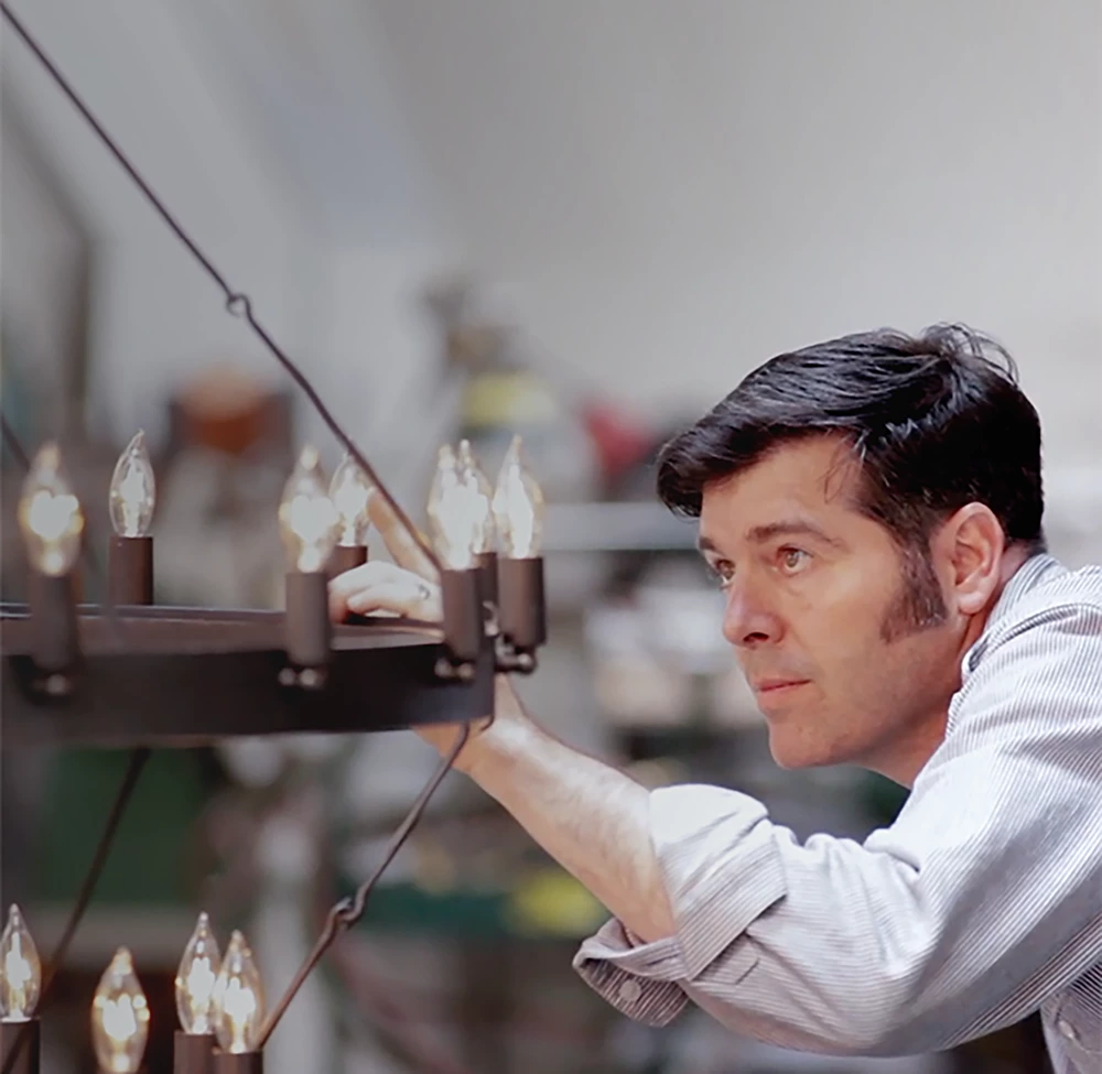 CAMINO VINTAGE CANDELABRA TWO-TIER CHANDELIER 63