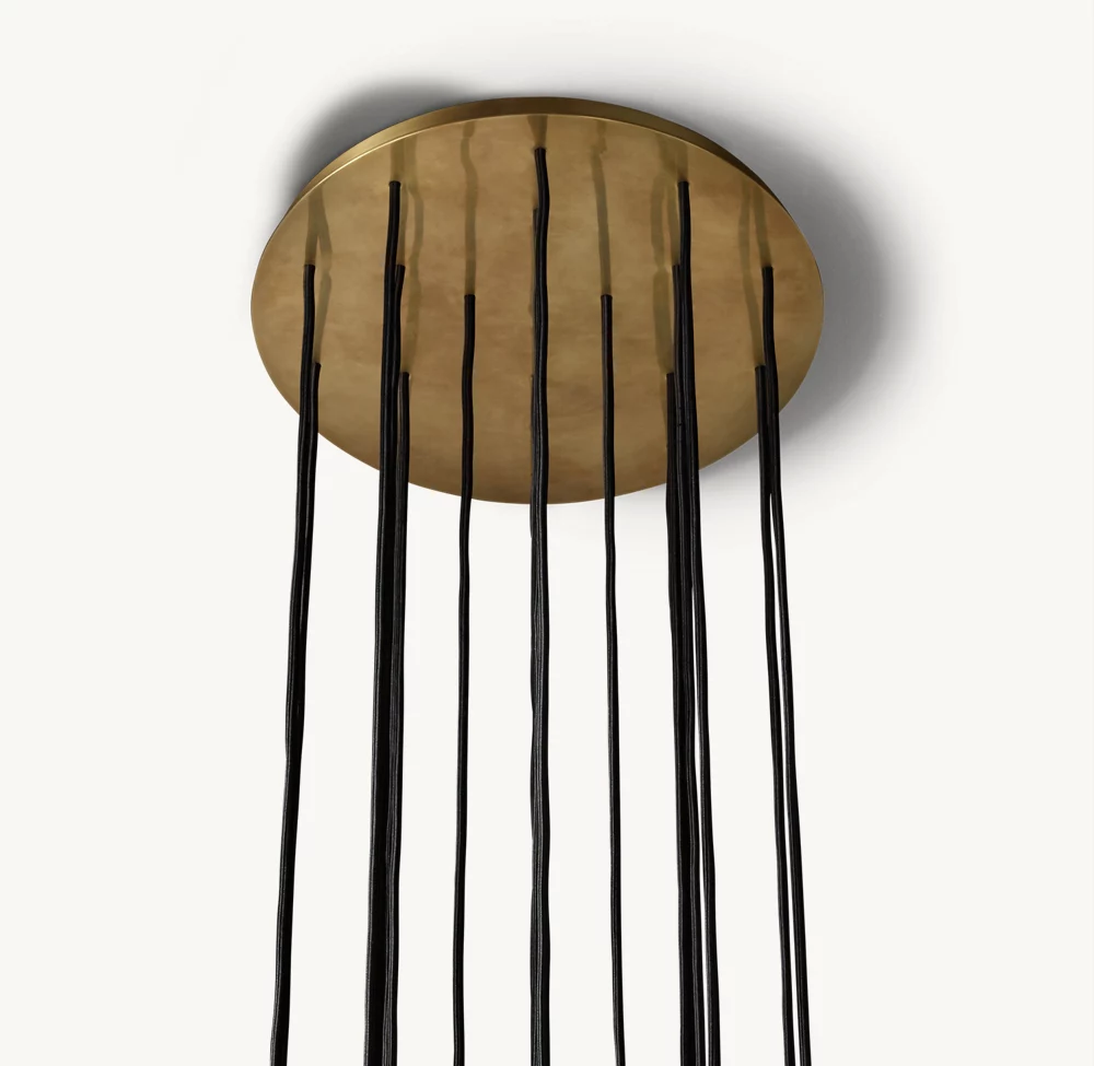 BOULE DE CRISTAL CLEAR GLASS ROUND CLUSTER CHANDELIER 19