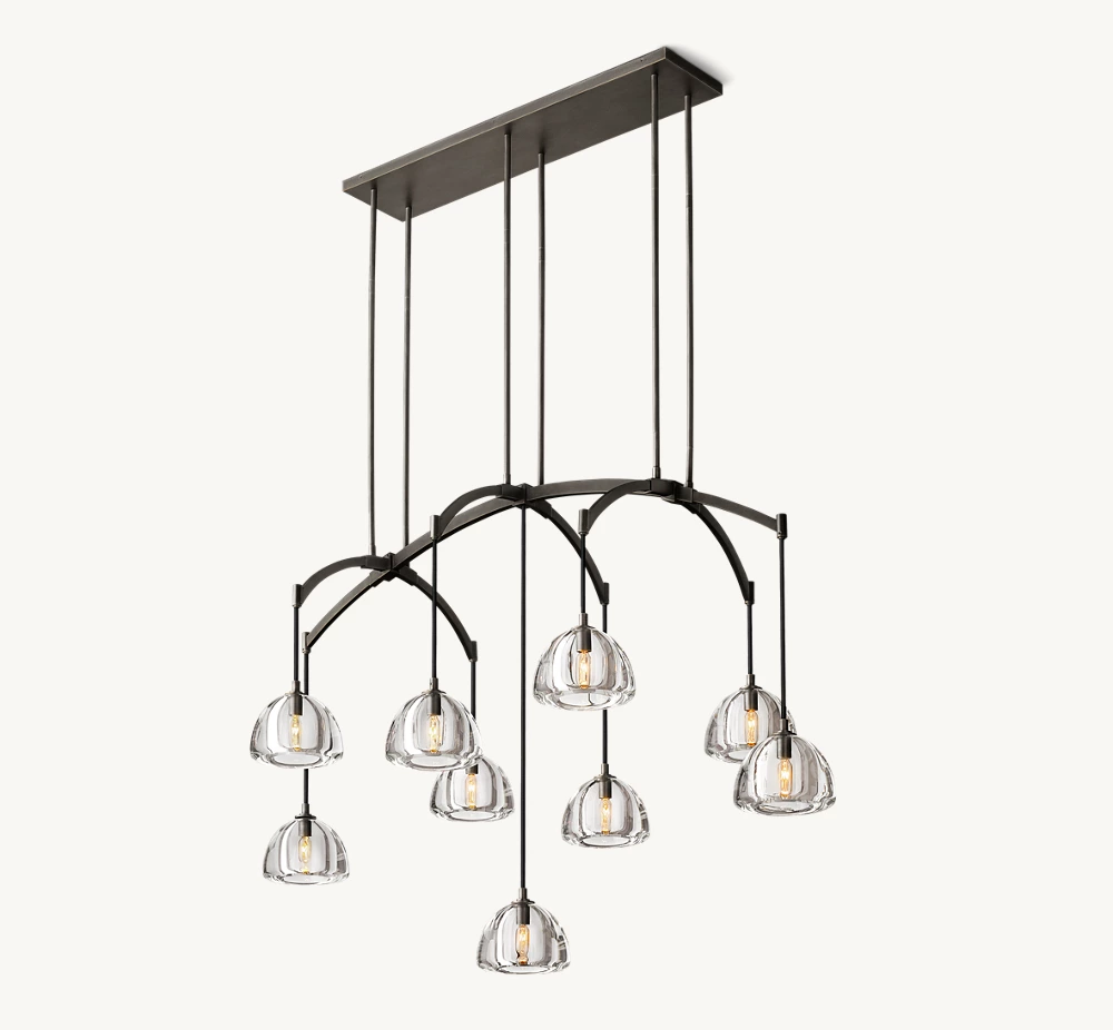 HEMISPHERE LINEAR CHANDELIER 54