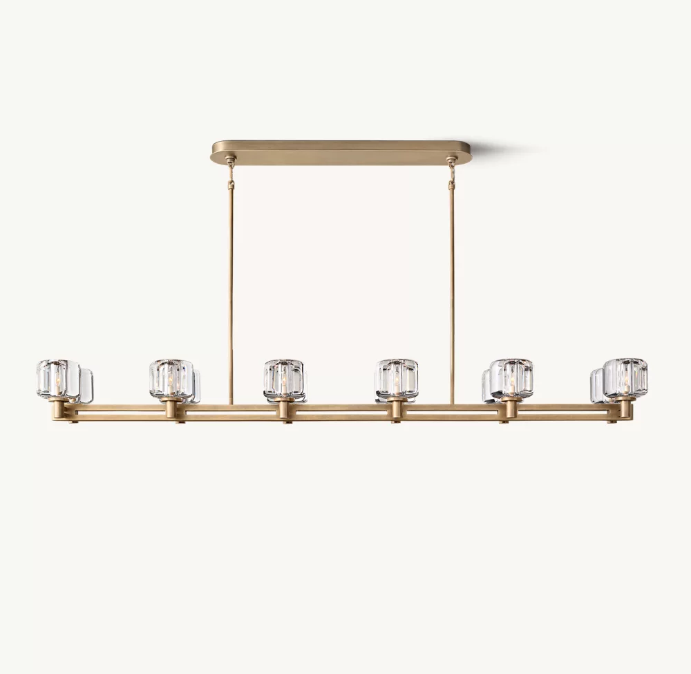 DEMARET DOUBLE LINEAR CHANDELIER 72