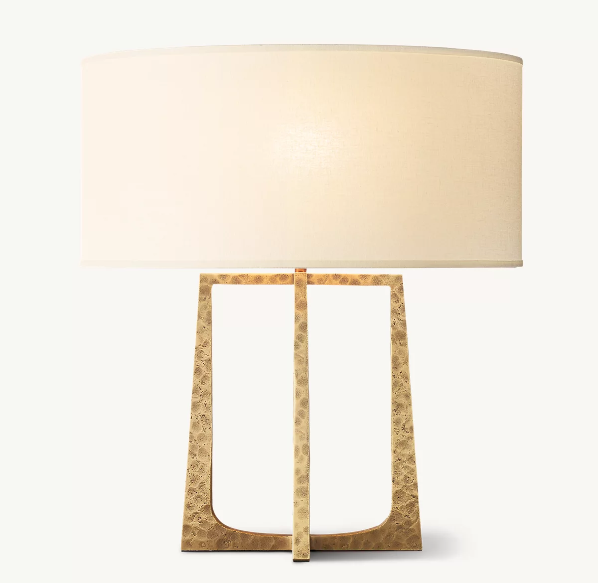 WRIGHT ACCENT LAMP - Hammered Brass
