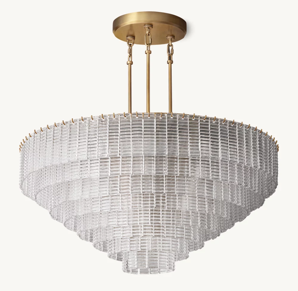 SIRENE CLEAR GLASS ROUND CHANDELIER 52