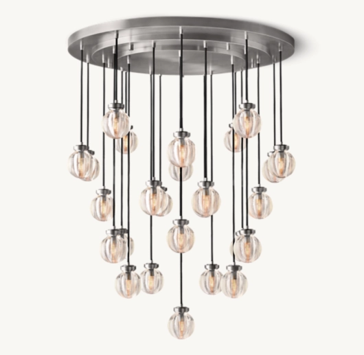 PEARL ROUND CHANDELIER 38
