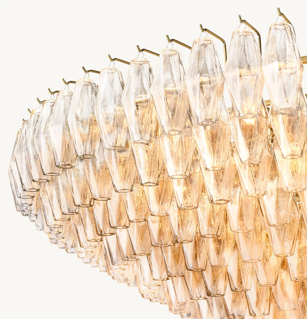 CHIARA CLEAR GLASS TIERED ROUND CHANDELIER 62