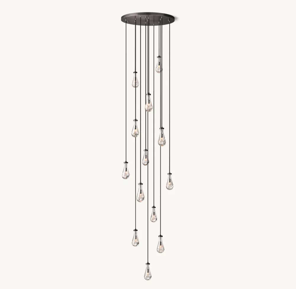 RAIN ROUND CHANDELIER 36