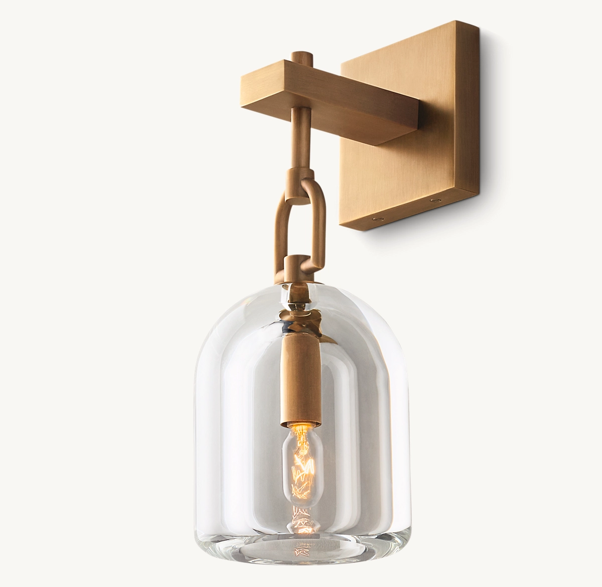 BOTANIST CLOCHE SCONCE - Vintage Brass