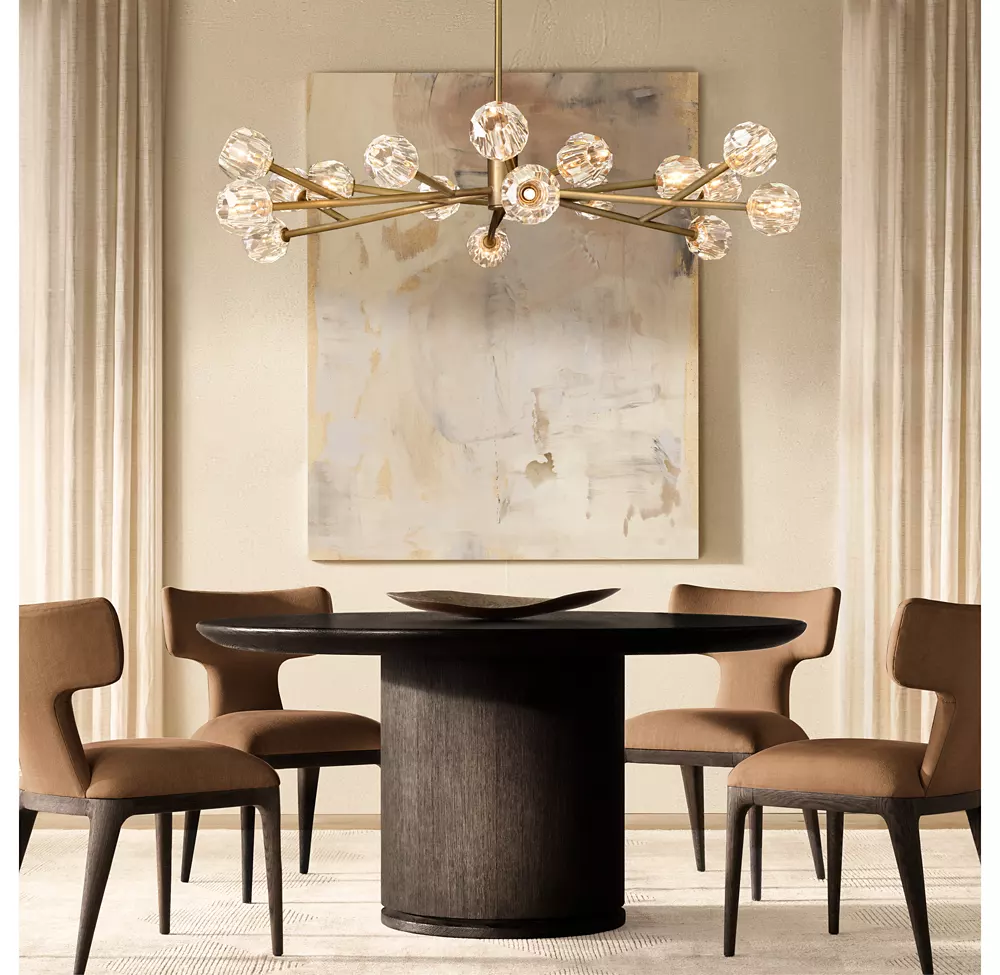 BOULE DE CRISTAL CLEAR GLASS ROUND CHANDELIER 60