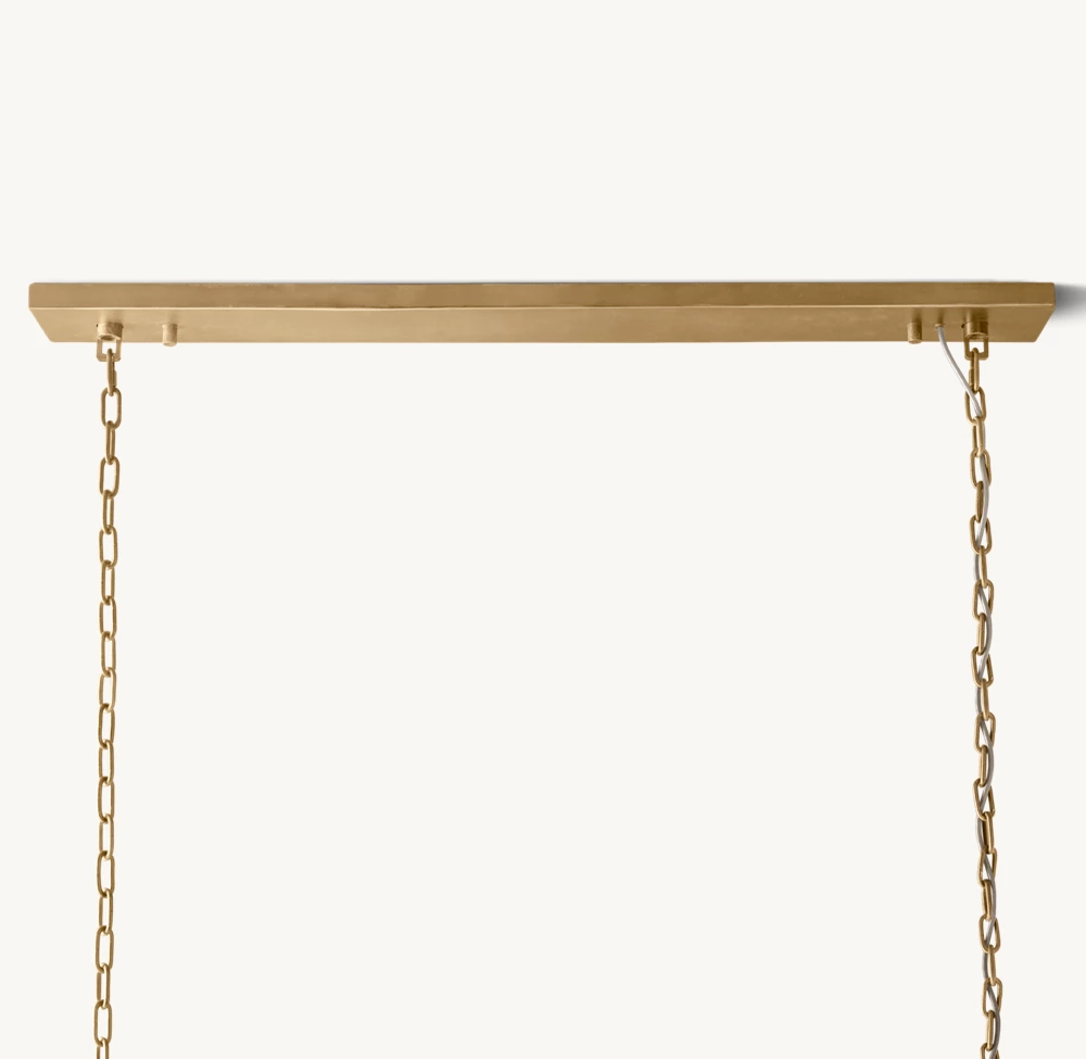 1920S ODEON RECTANGULAR CHANDELIER 72