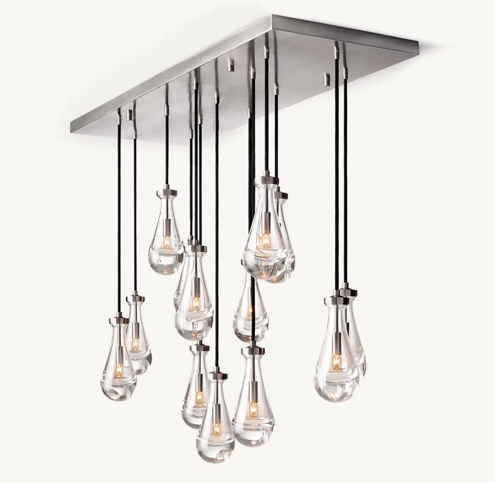 RAIN RECTANGULAR CHANDELIER 54