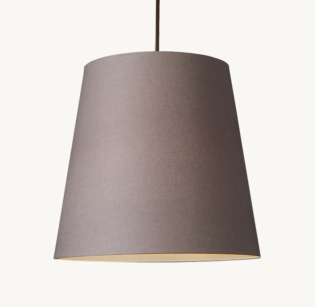 CICERO BARREL PENDANT - Finish Options, Fabric Options