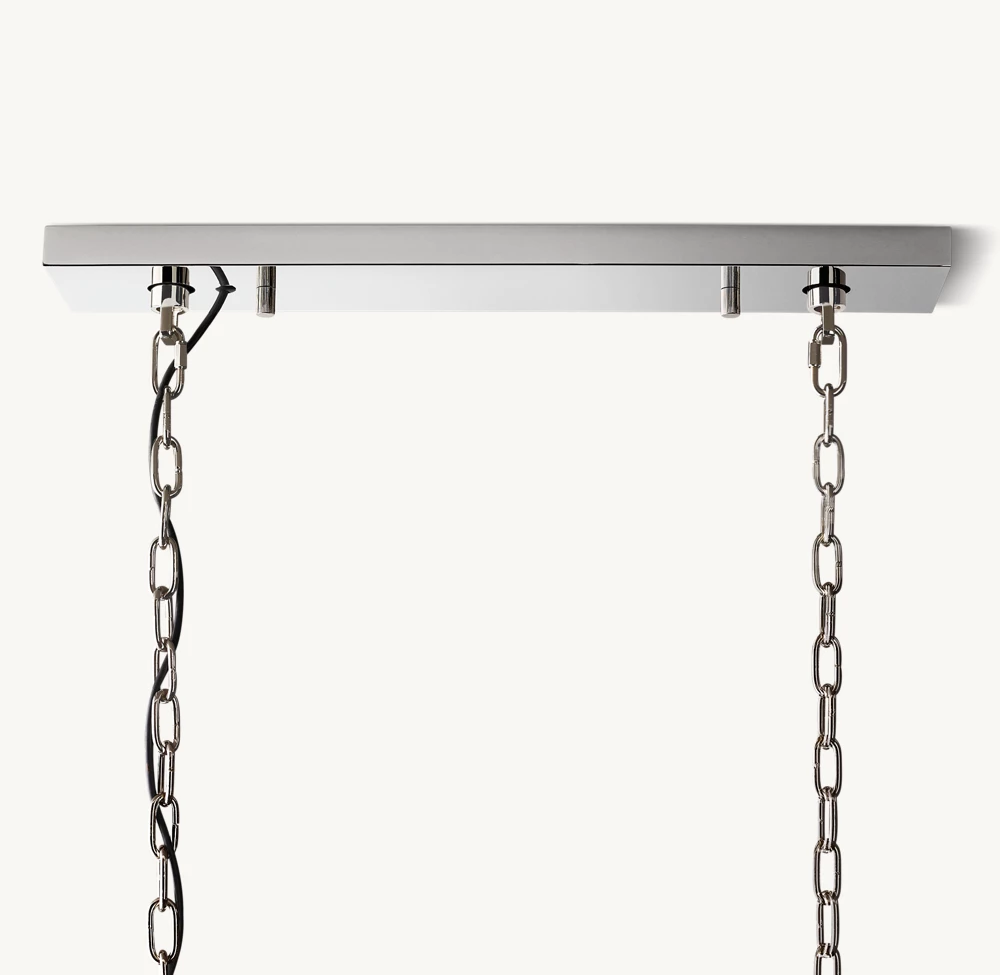 HARLOW CALCITE RECTANGULAR CHANDELIER 42