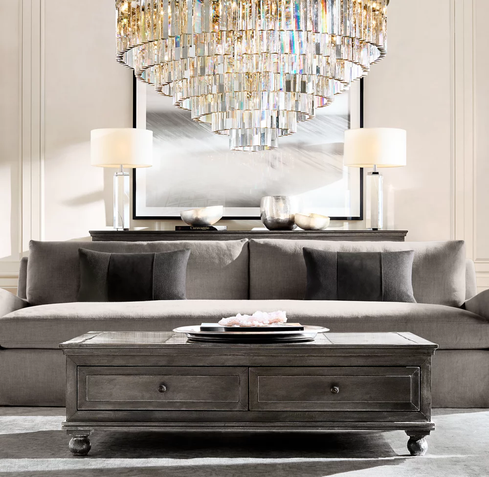 1920S ODEON ROUND CHANDELIER 44