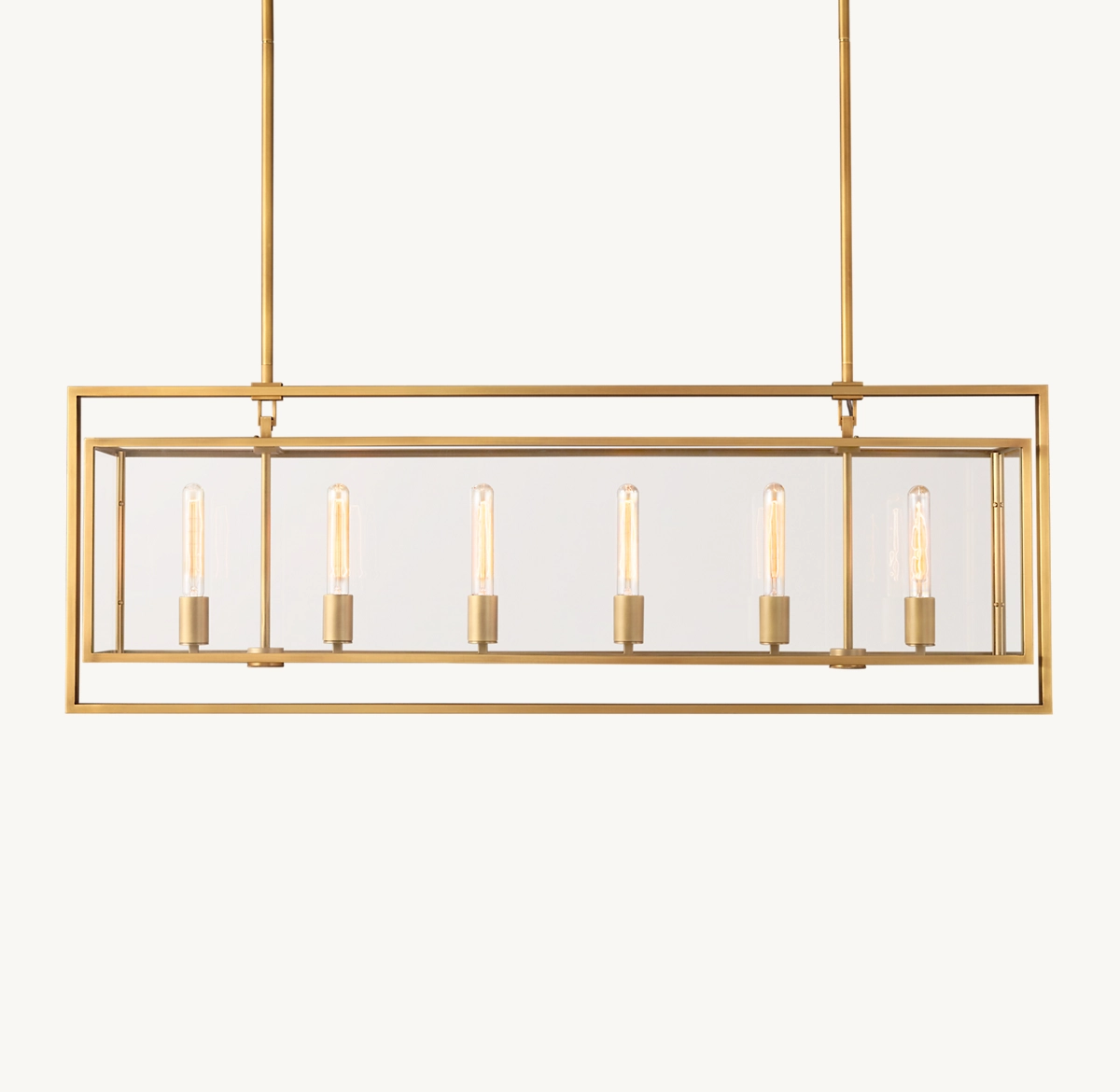 BECKMAN RECTANGULAR CHANDELIER 54