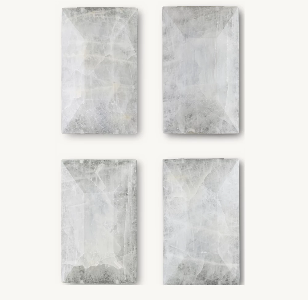 HARLOW CALCITE RECTANGULAR CHANDELIER 42