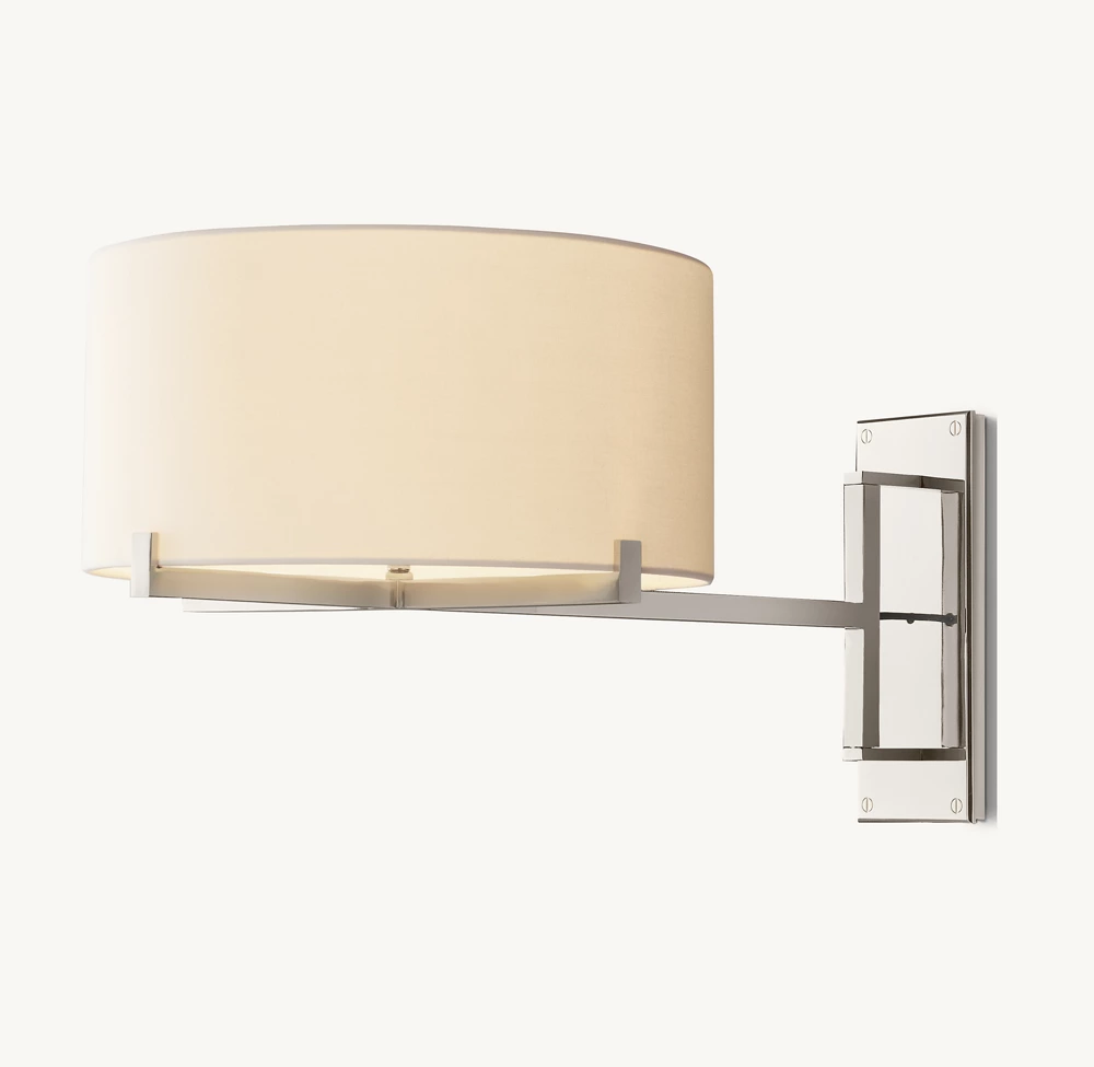 PAUILLAC DRUM SHADE SWING-ARM SCONCE - Image 3