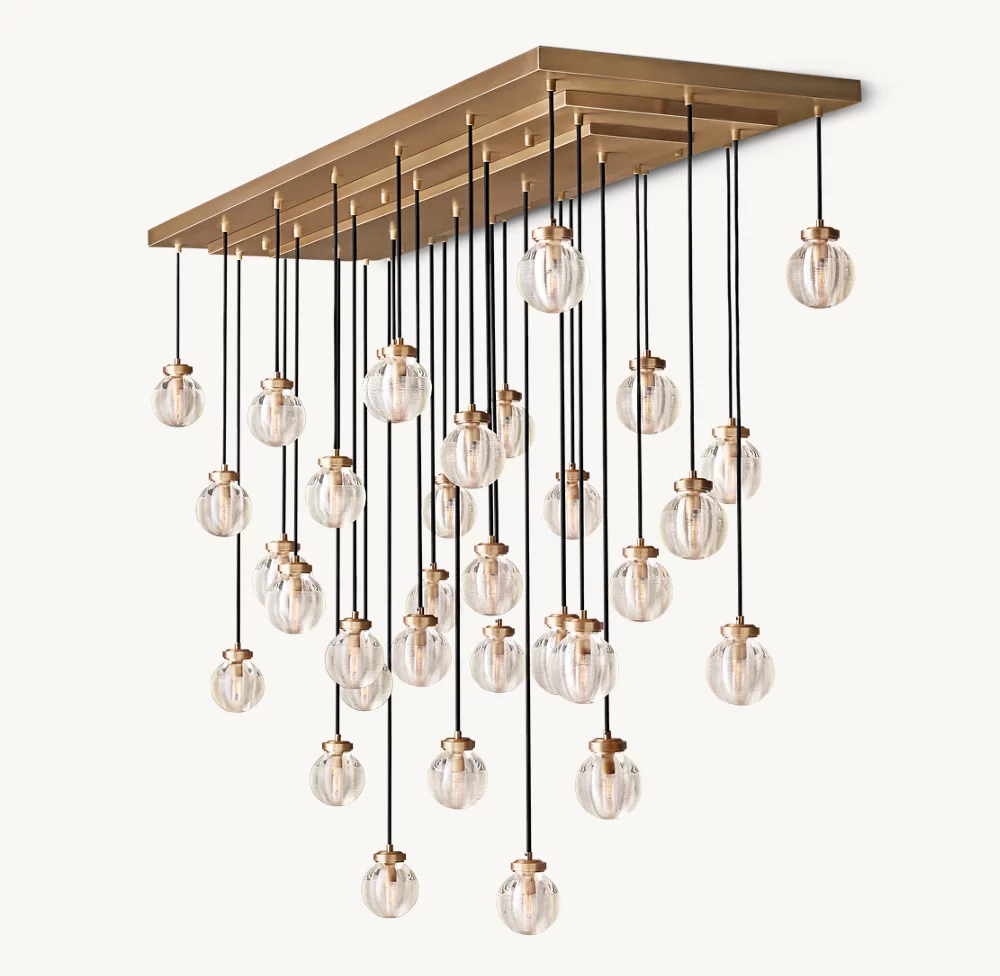 PEARL RECTANGULAR CHANDELIER 72