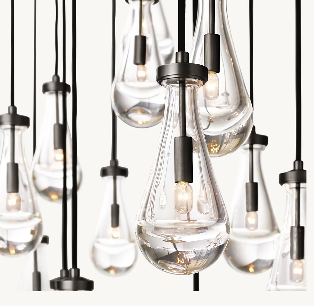 RAIN RECTANGULAR CHANDELIER 72