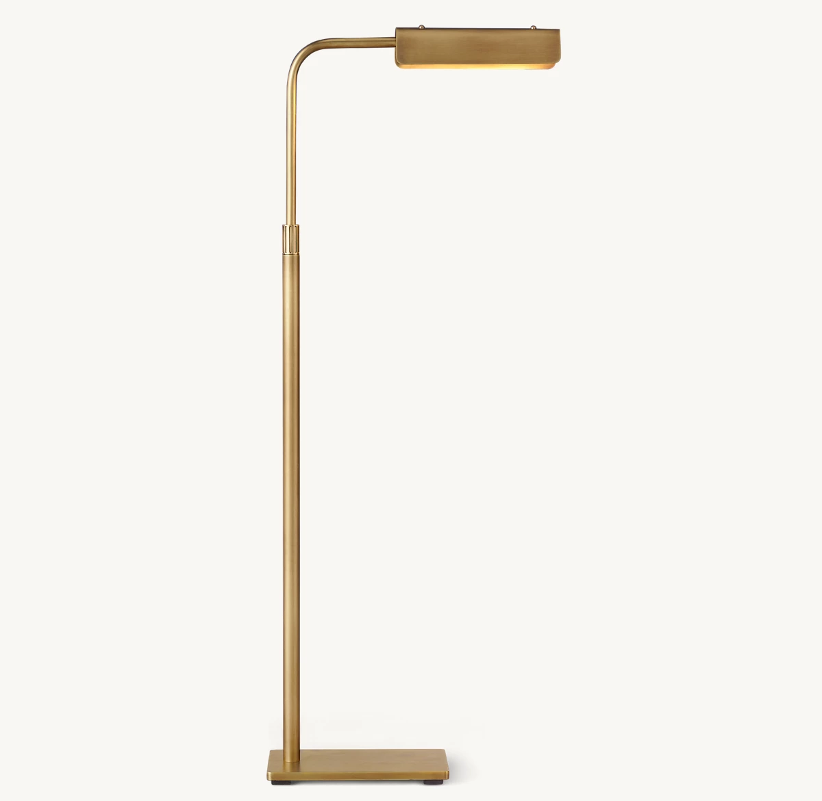 HUSTON TASK FLOOR LAMP - Lacquered Burnished Brass