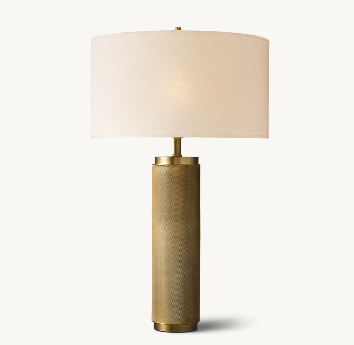 UTILITAIRE KNURLED TABLE LAMP - Lacquered Burnished Brass