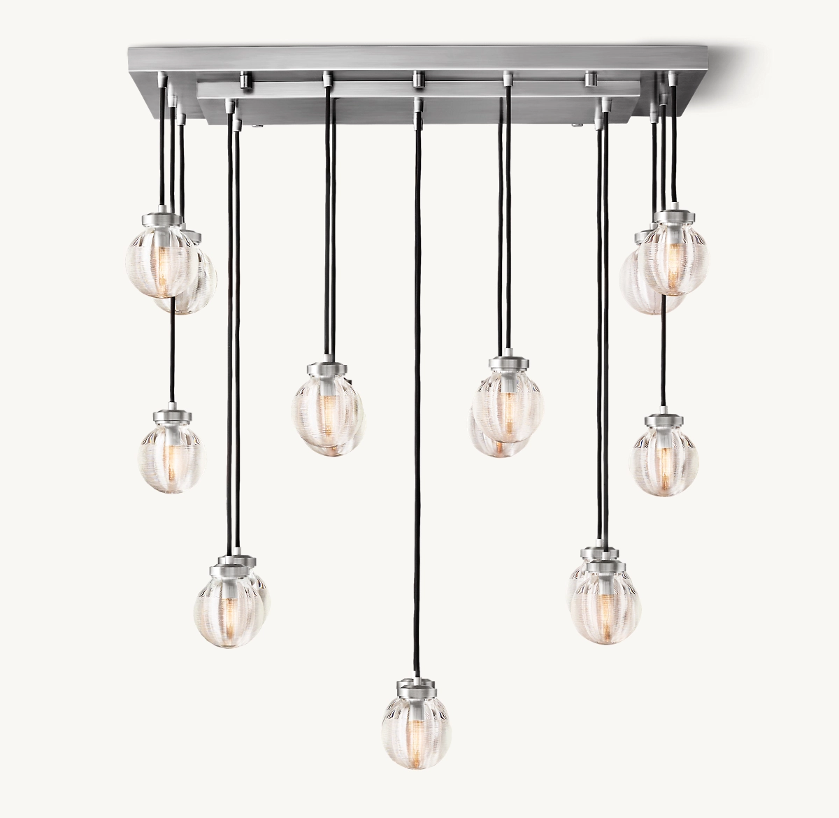 PEARL RECTANGULAR CHANDELIER 36