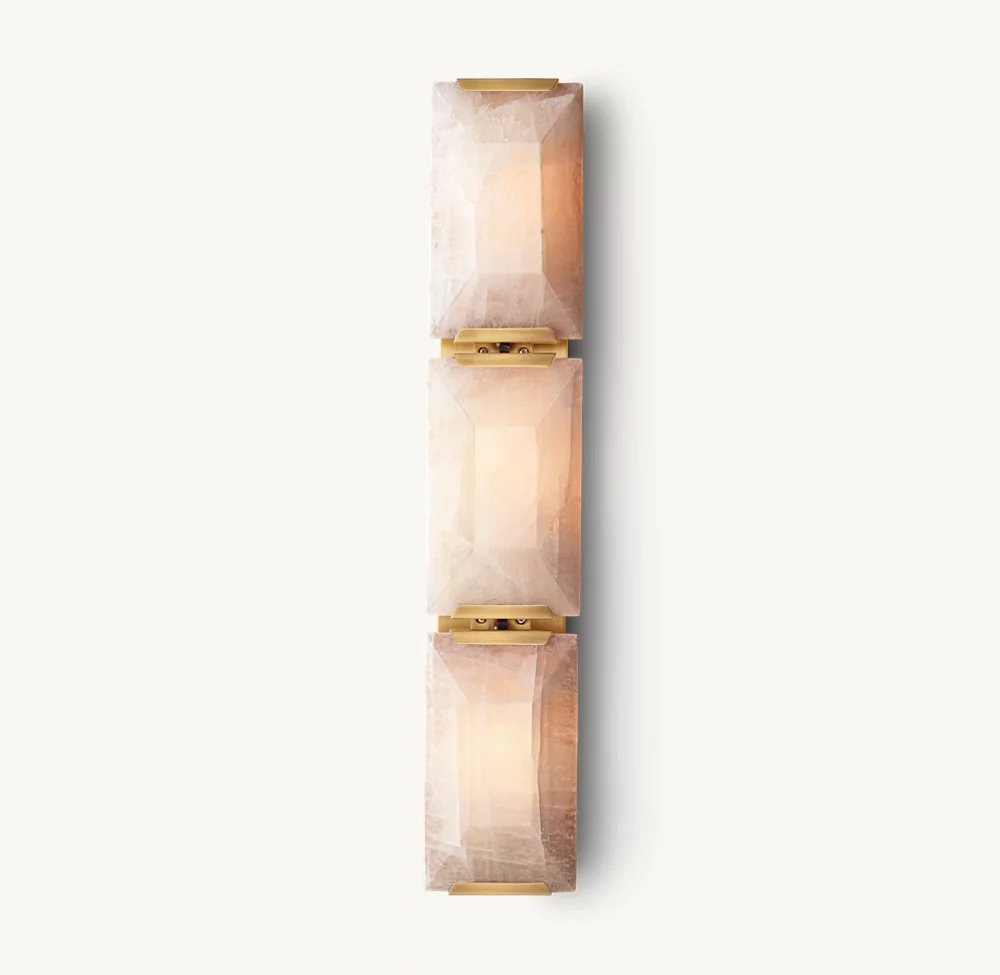 HARLOW CALCITE TRIPLE SCONCE - Image 1