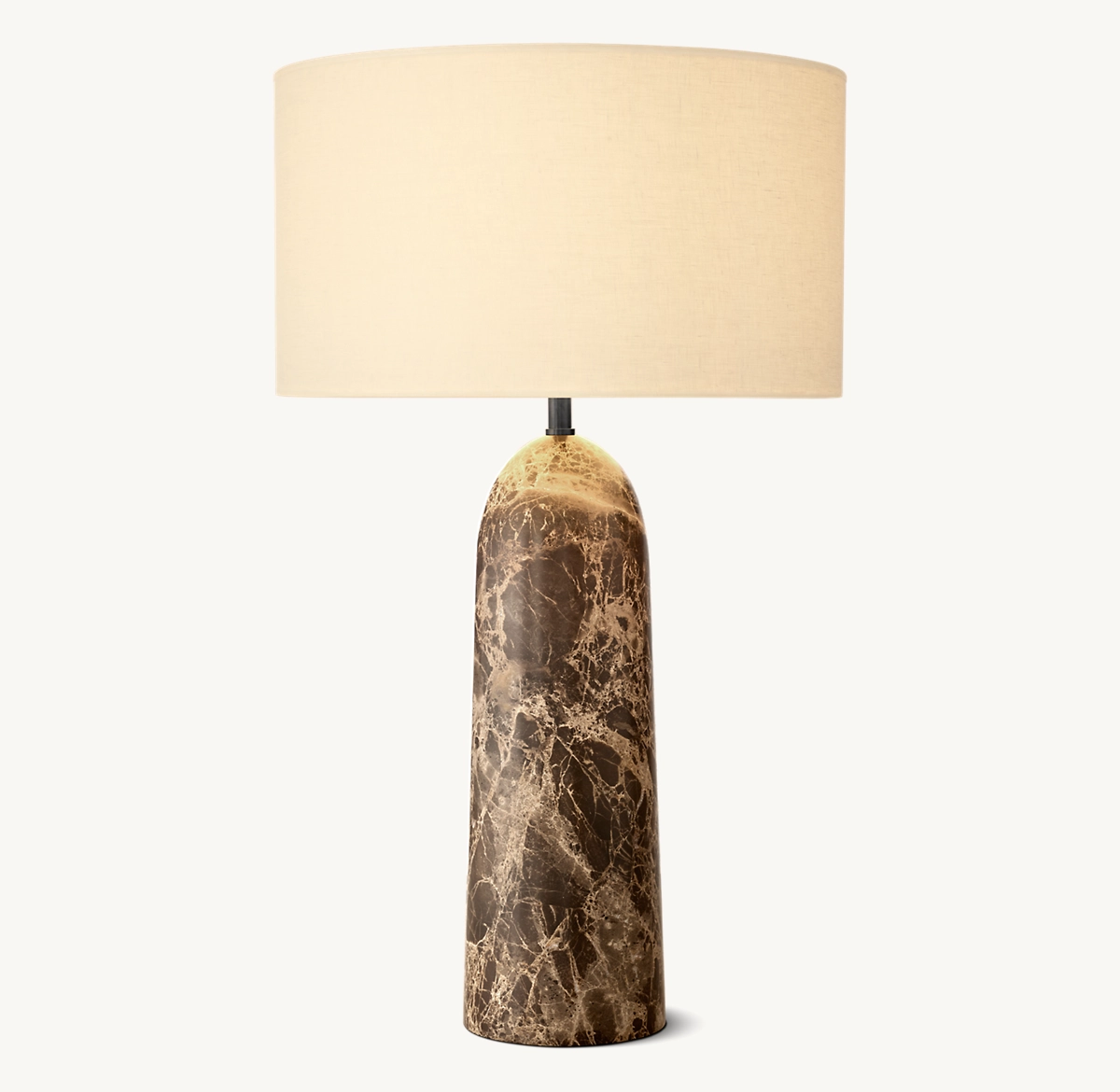 SAREZZO STONE TAPERED TABLE LAMP - Emperador