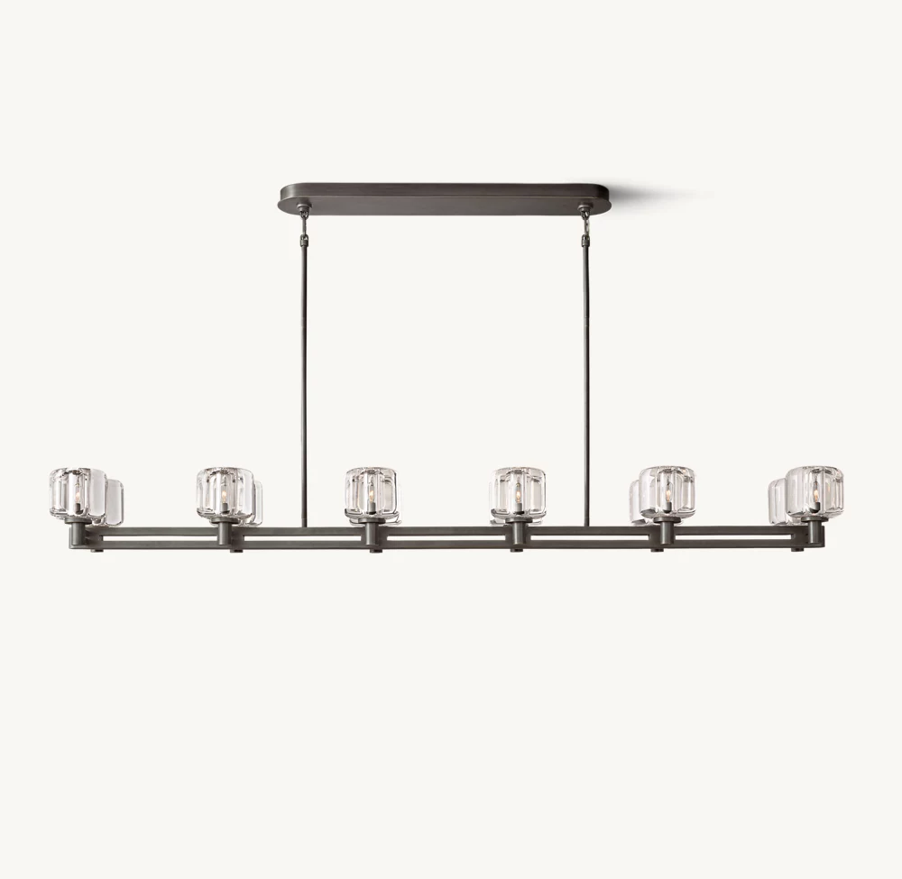 DEMARET DOUBLE LINEAR CHANDELIER 72