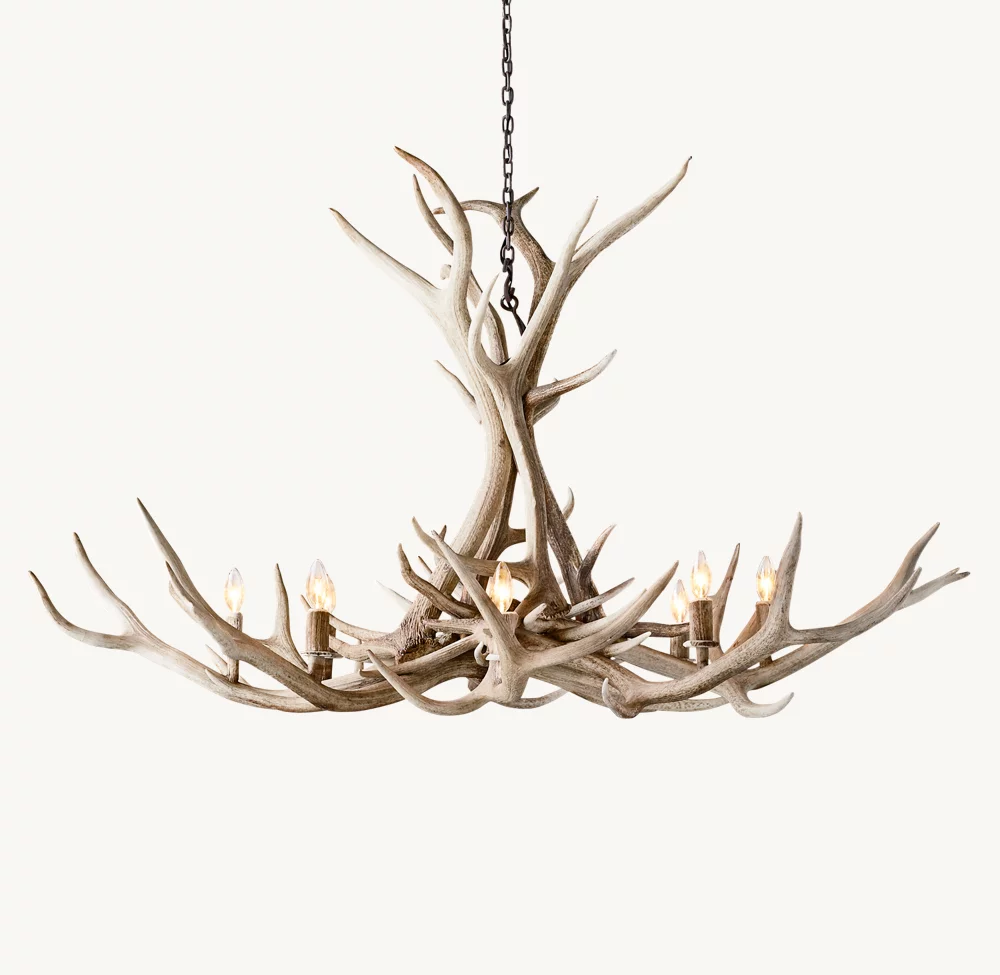 NATURAL ANTLER CHANDELIER 60