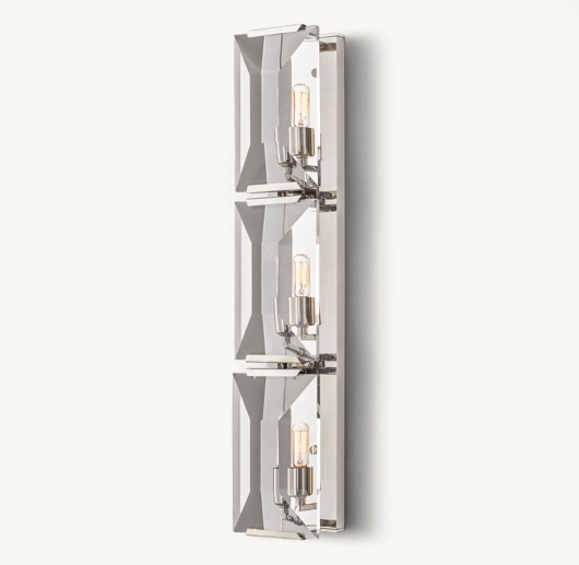 HARLOW CRYSTAL TRIPLE SCONCE