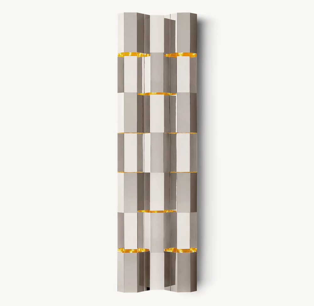 MODERNIST GRID GRAND SCONCE - Image 3