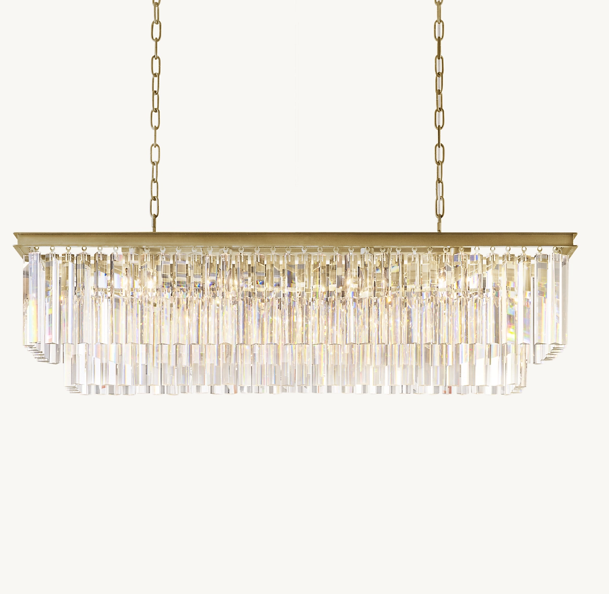 1920S ODEON RECTANGULAR CHANDELIER 49
