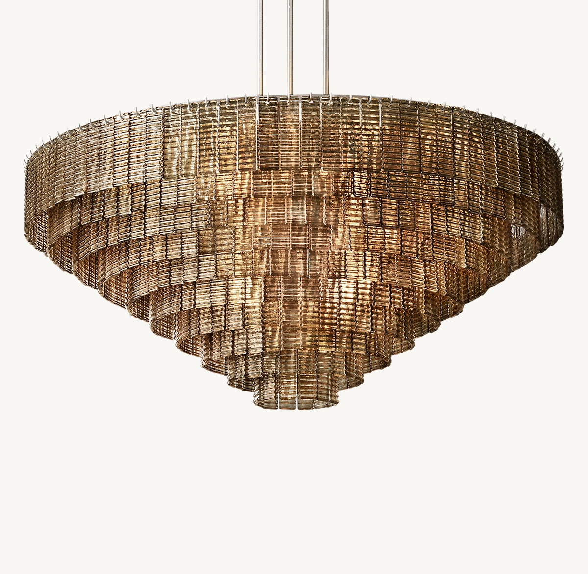 SIRENE SMOKE GLASS ROUND CHANDELIER 65