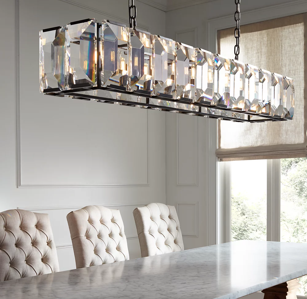 HARLOW CRYSTAL RECTANGULAR CHANDELIER 62