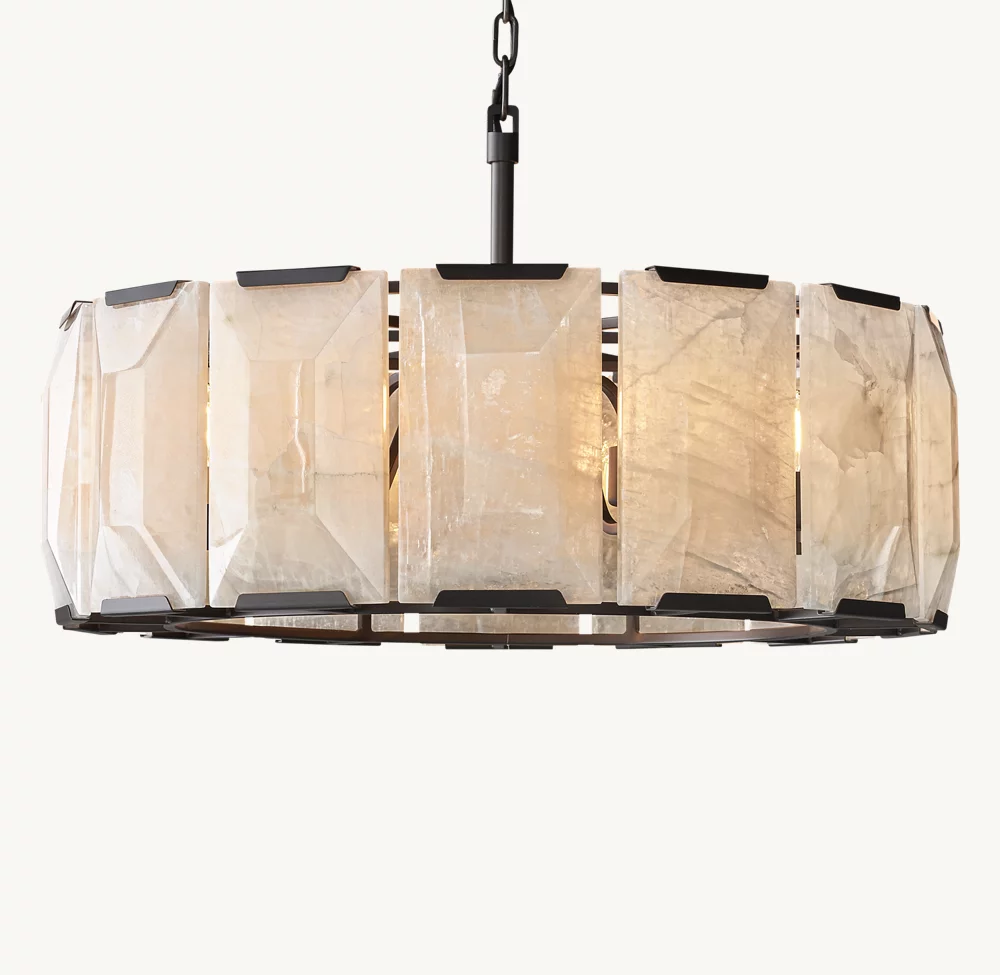 HARLOW CALCITE ROUND CHANDELIER 31