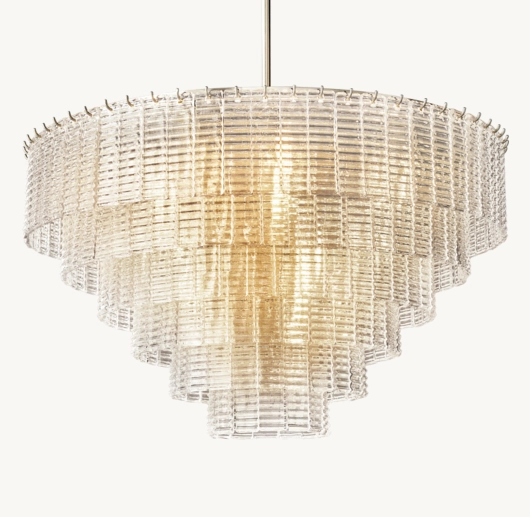 SIRENE CLEAR GLASS ROUND CHANDELIER 41