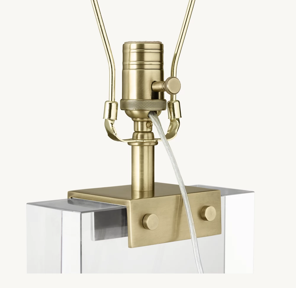 RECTANGULAR COLUMN CRYSTAL TABLE LAMP - Image 1