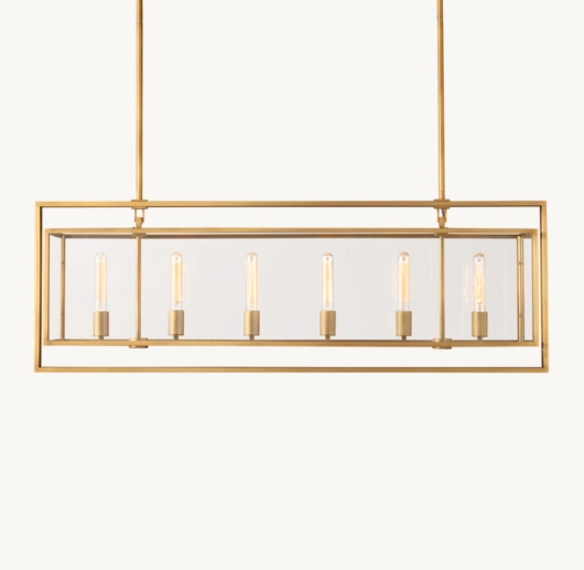 BECKMAN RECTANGULAR CHANDELIER 54