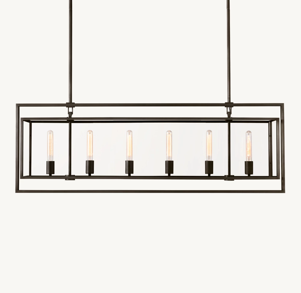 BECKMAN RECTANGULAR CHANDELIER 54