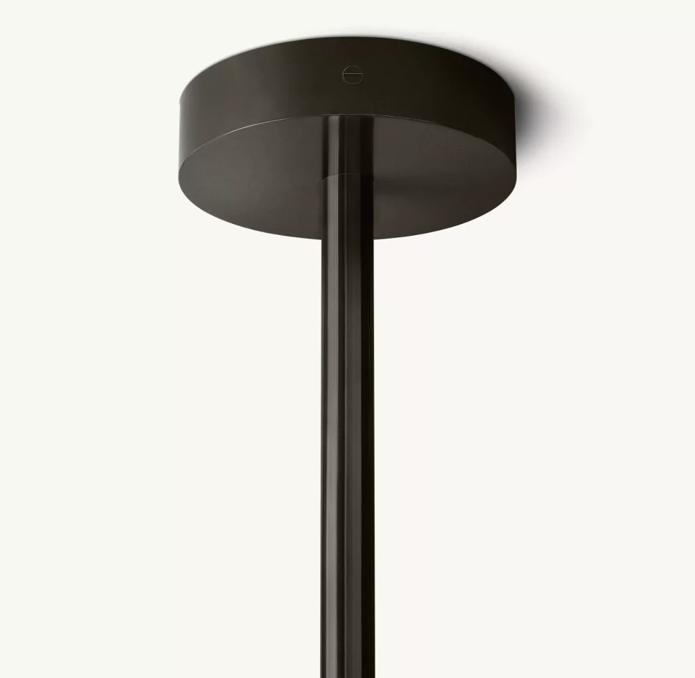 GLASS GLOBE MOBILE SIX-ARM CHANDELIER 40