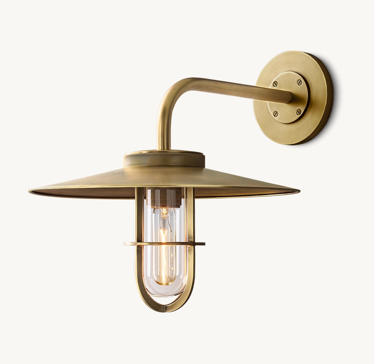 UTILITAIRE BARN OUTDOOR SCONCE - Lacquered Burnished Brass