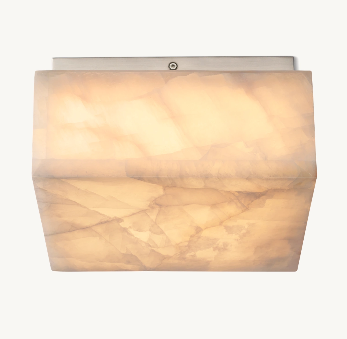 RIVAGE SQUARE FLUSHMOUNT - Satin Nickel