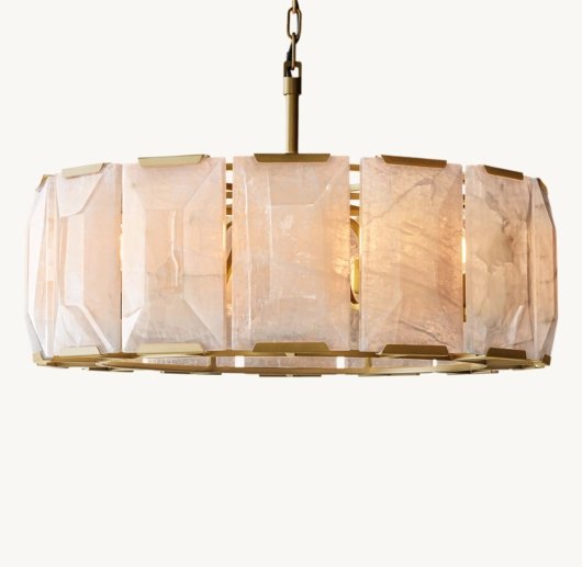 HARLOW CALCITE ROUND CHANDELIER 31