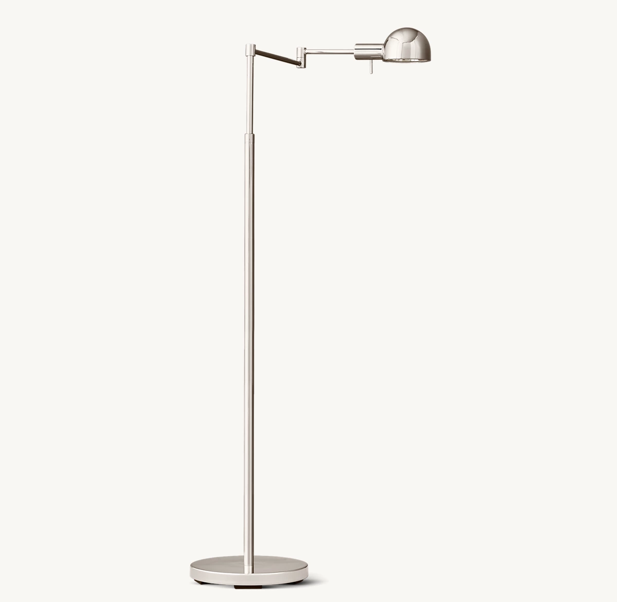 MÉTIER DOME SHADE TASK FLOOR LAMP - Polished Nickel