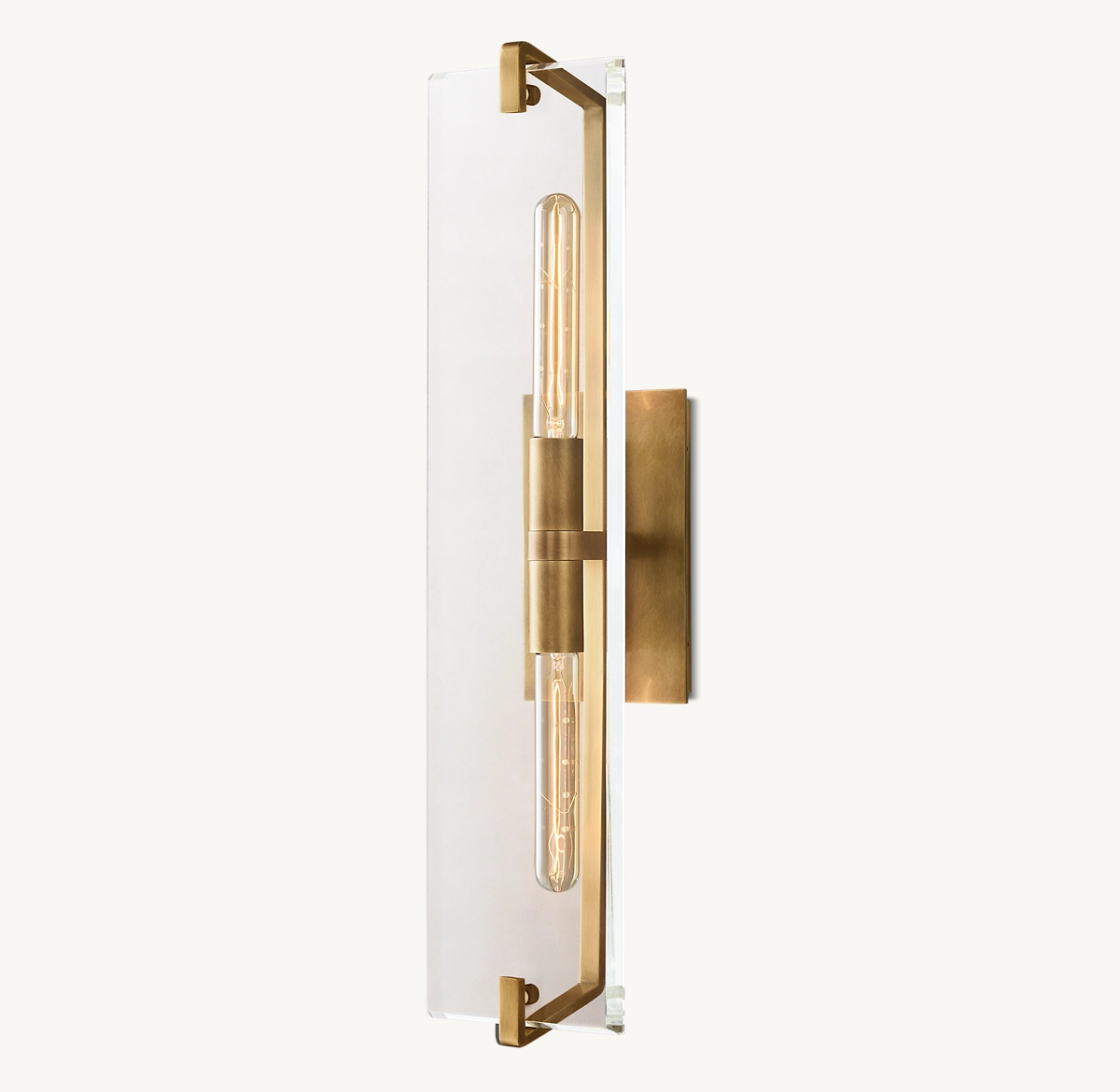 MARBUZET LINEAR SCONCE - Lacquered Burnished Brass