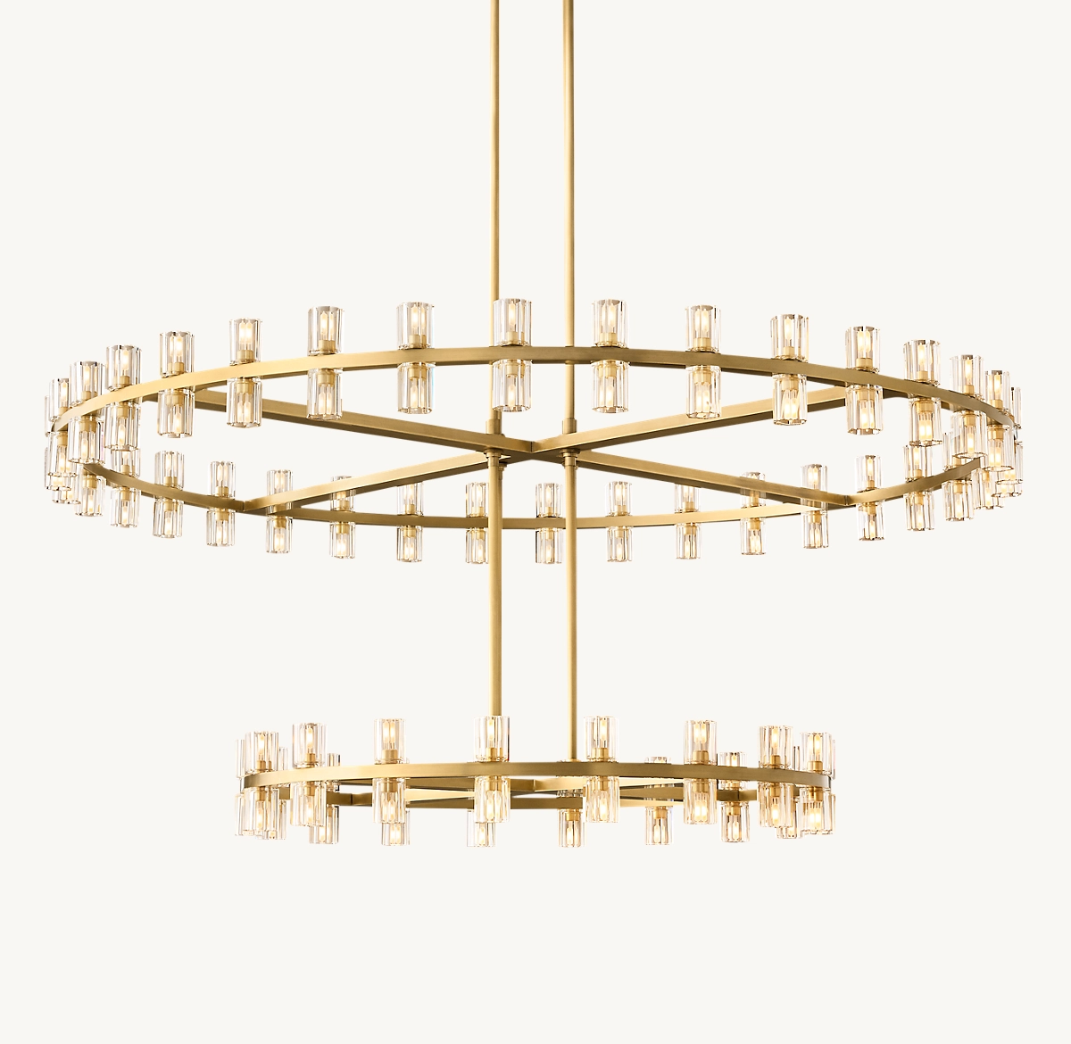 ARCACHON LED ROUND TWO-TIER CHANDELIER 60