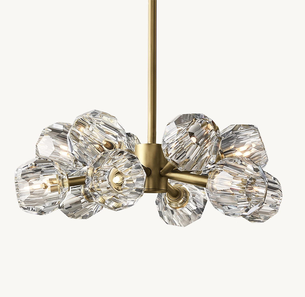 BOULE DE CRISTAL CLEAR GLASS ROUND CHANDELIER 24