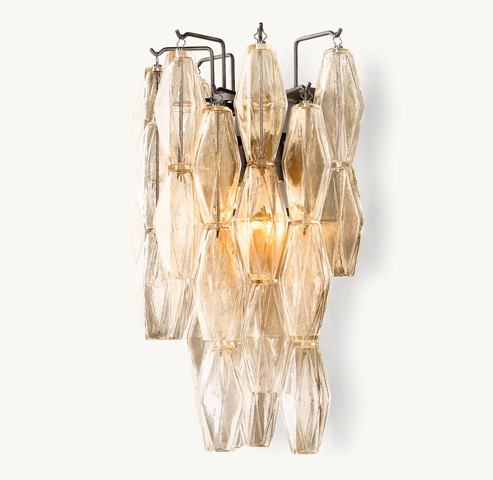 CHIARA CLEAR GLASS SCONCE - Image 3