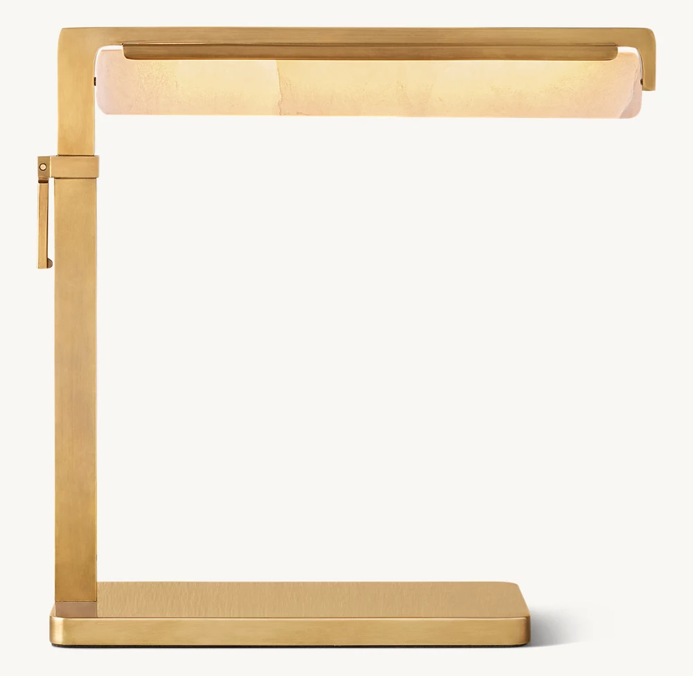 Audubon Alabaster Task Table Lamp - Image 1